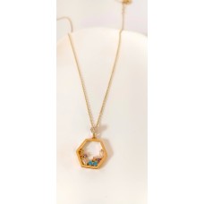 Κολιέ Σε Κίτρινο Χρυσό 14Κ Πολύγωνο (N212)